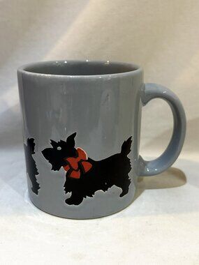 Vintage Waechtersbach Pottery Scotties Dog Mug West Germany